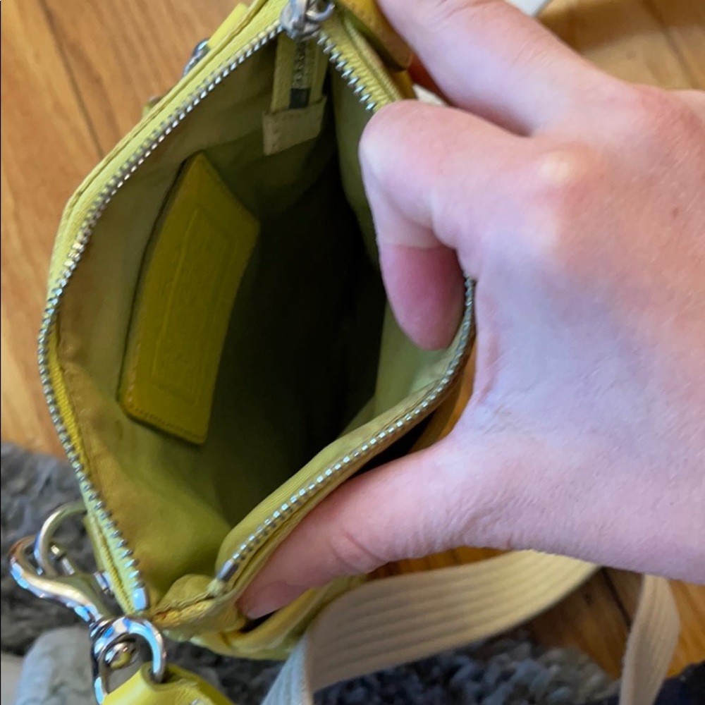 100% Authentic Coach Adjustable Rectangular Cross… - image 5